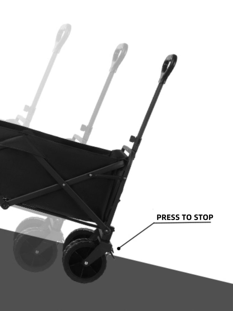 Camping Cart, Folding Portable Lightweight Wagon For Outdoor Picnic Camping