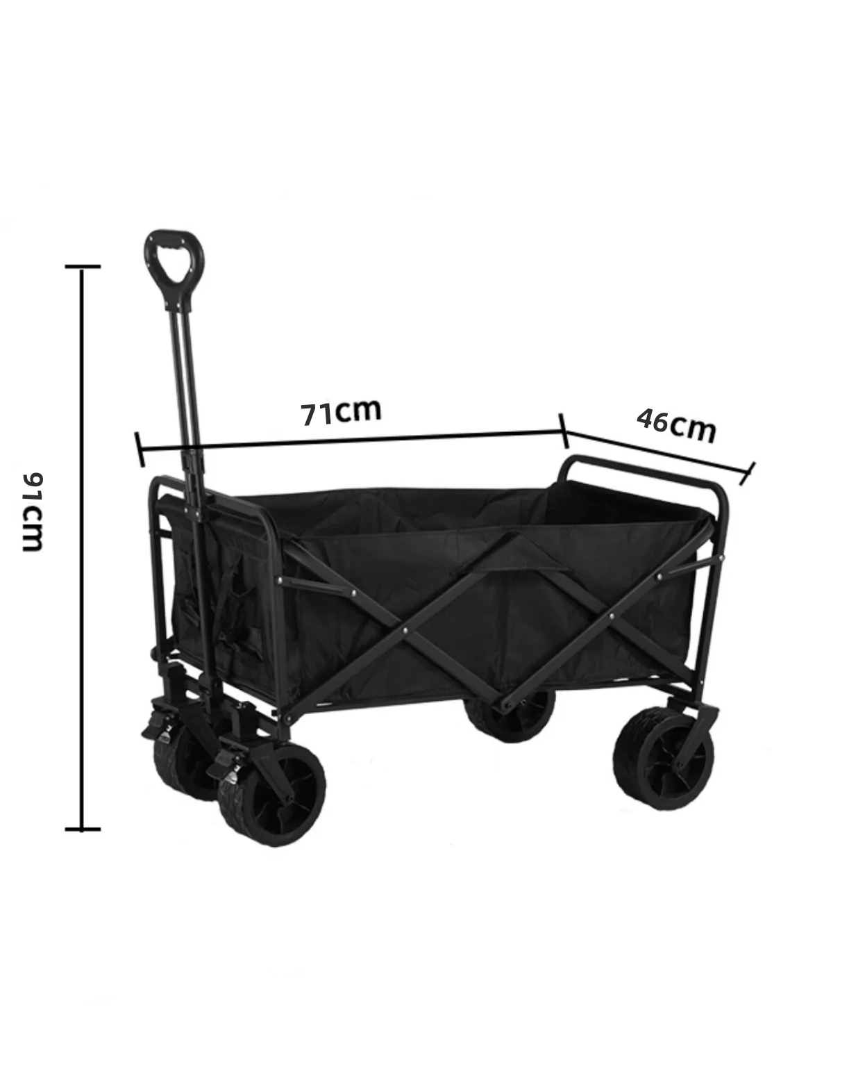 Camping Cart, Folding Portable Lightweight Wagon For Outdoor Picnic Camping