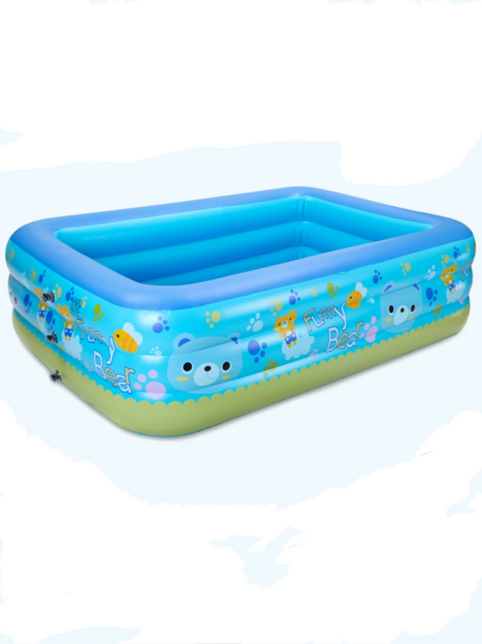 Large Household Inflatable Swimming Pool, 305cm * 180cm, Foldable Thickened Family Play Pool
