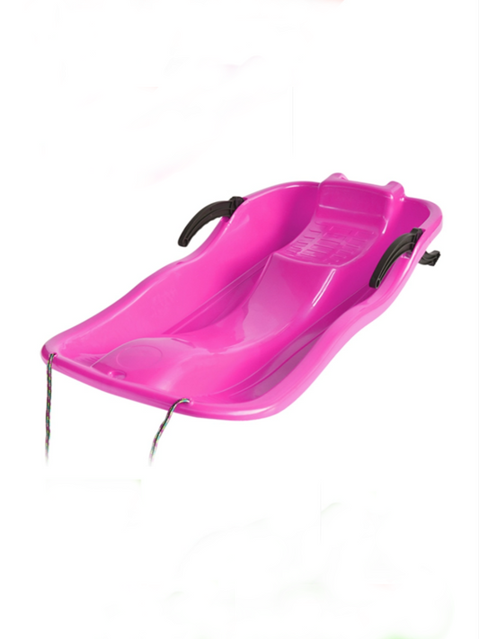 Heavy Duty Snow Sledge Slippery Racer - Pink 67cm*40cm