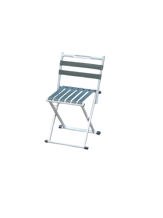 Foldable Camping Fishing Chair - Silver Color